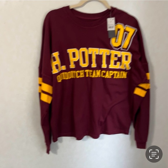 Harry Potter Quidditch Captain Spirit Gryffindor Sweatshirt - Maroon and Gold - Picture 1 of 4
